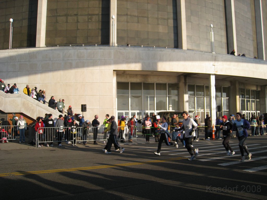 Detroit Turkey Trot 2008 10K 0630.jpg - The Detroit Turkey Trot 10K 2008, the 26th. running. Downtown Detroit Michigan. A balmy 22 degrees that morning. Race time of 58:24 for the 6.23 miles.